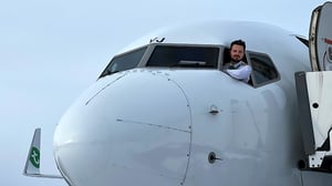 pilot in cockpit of a transavia aircraft